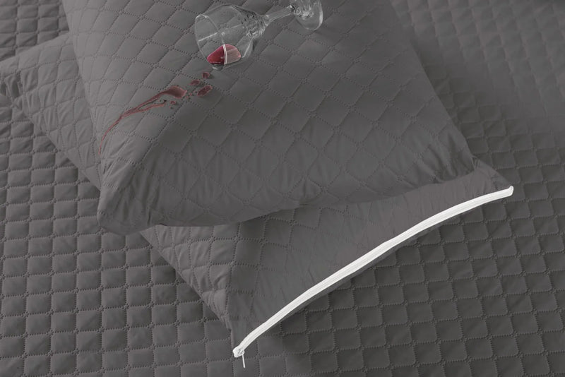 Protetor de Colchão Impermeável com elástico + Fronhas mateladas - Casa e Cor