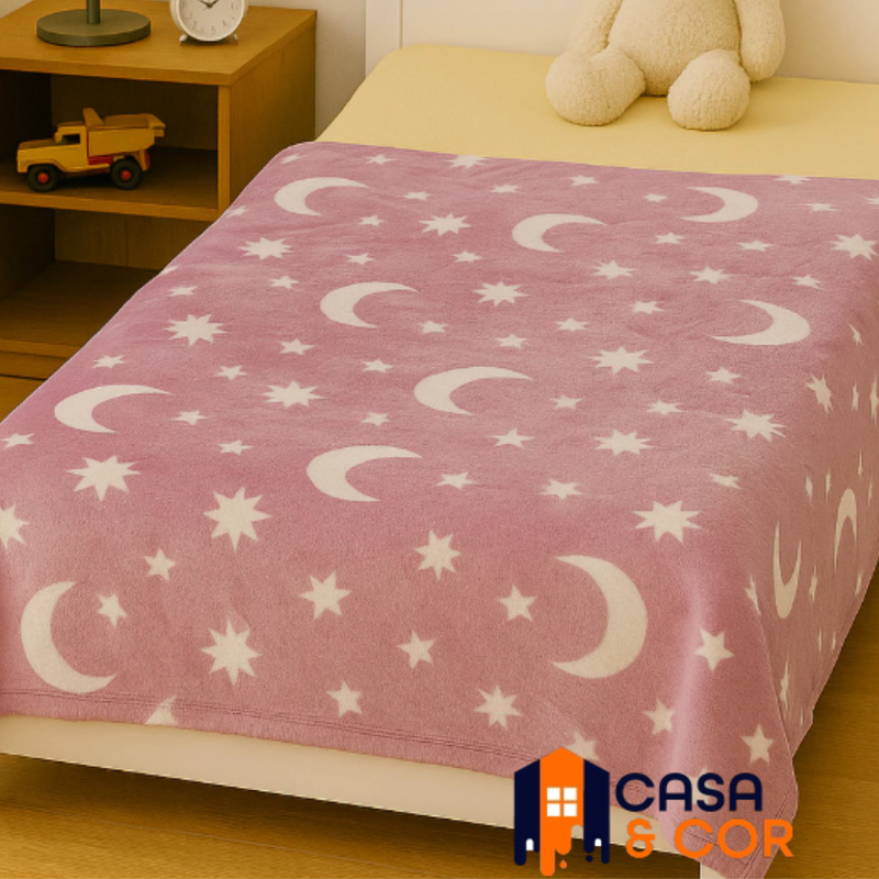 Manta Cobertor Mágico que Brilha no Escuro (Tamanho 2.00cm x 1.50cm)