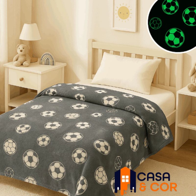 Manta Cobertor Mágico que Brilha no Escuro (Tamanho 2.00cm x 1.50cm)